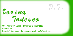 dorina todesco business card